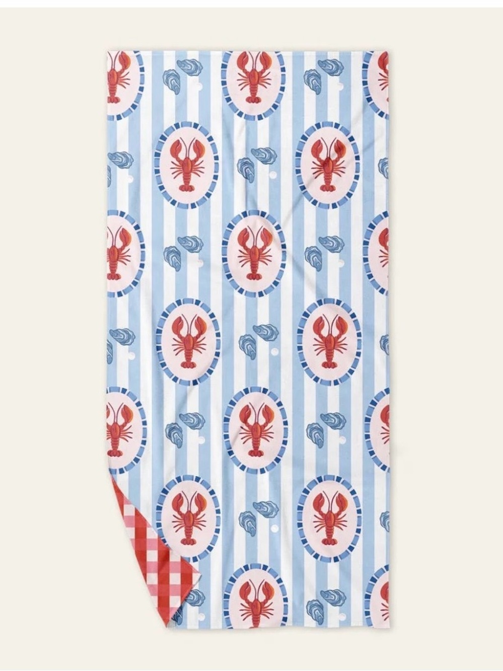 The Darling Effect Quick Drying Towel Harbor House Crabs & Shells Microfiber NWT
